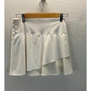 Athleta White Ace Mesh‎ Skort Skirt Women’s Tennis Golf  Pockets Flowy size S